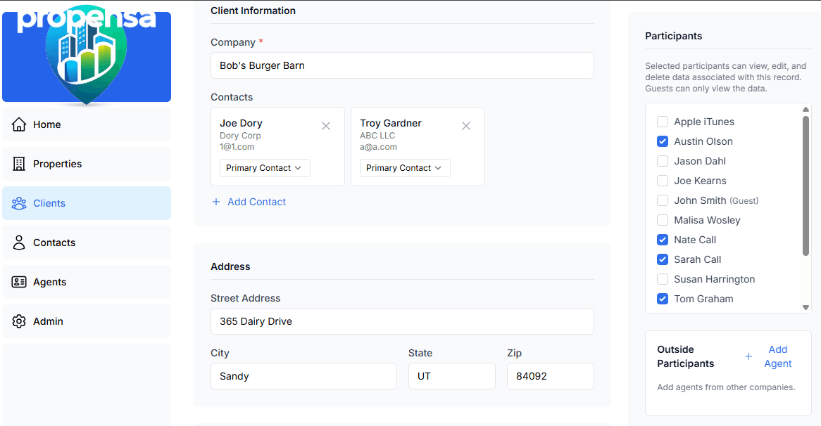 Team Collaboration Interface Screenshot